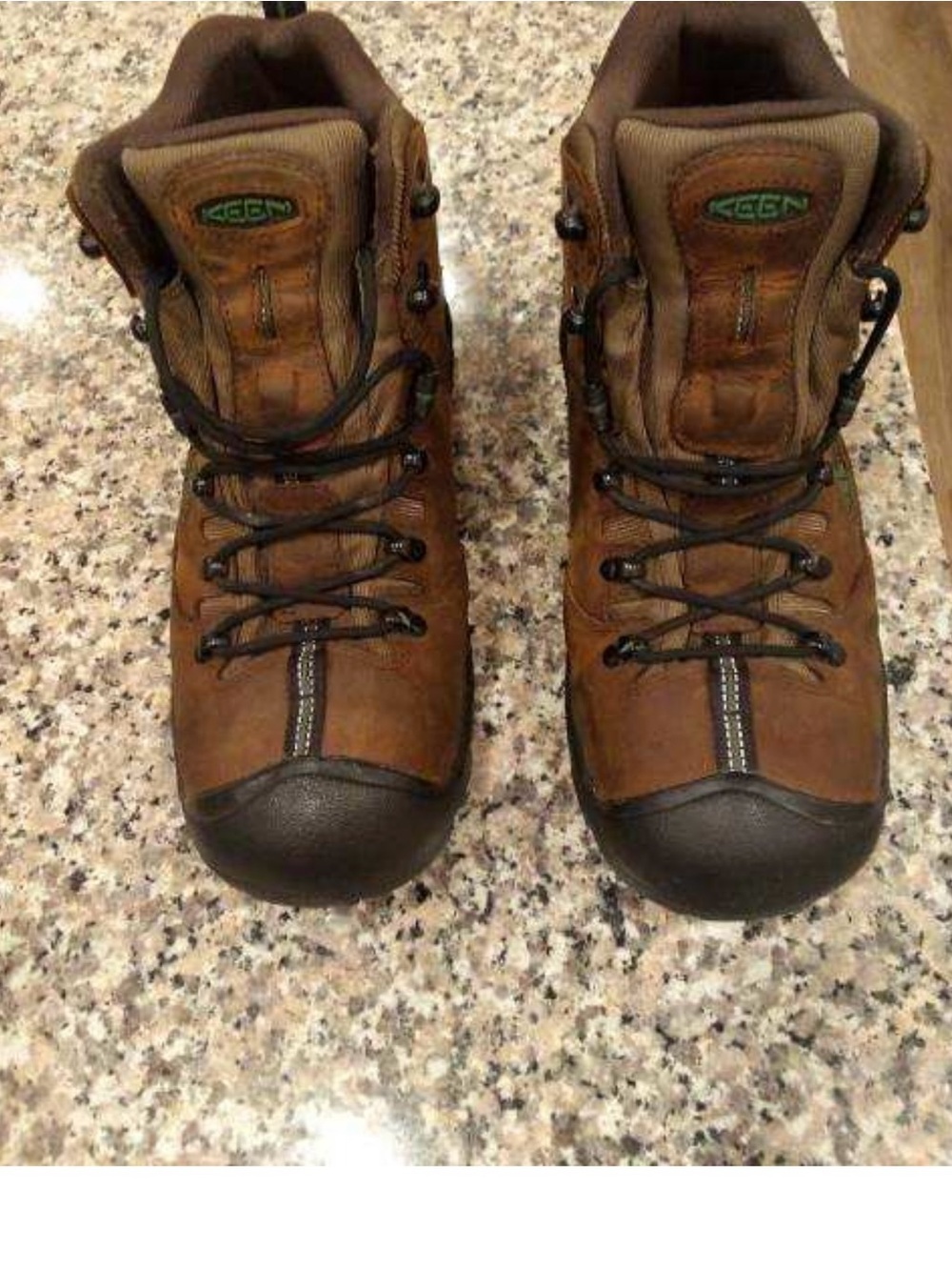 Keen Men's Brown Leather Waterproof Hiking Boots - Picture 8 of 8